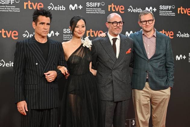 San Sebastian Film Festival Screening Ballad Of A Small Player Colin Farrell, Fala Chen, Edward Berger, Mike Goodridge attending the screening of Ballad Of A Small Player during the 73rd San Sebastian International Film Festival in San Sebastian, Spain on September 25, 2025.. Photo by Julien Reynaud APS-Medias ABACAPRESS.COM San Sebastian Spain  Copyright: xReynaudxJulien APS-Medias ABACAx