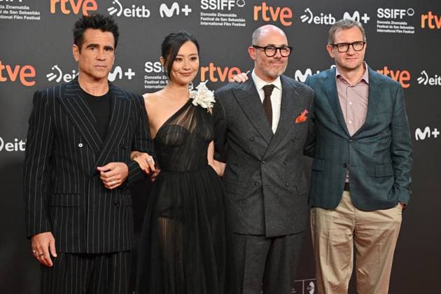 San Sebastian Film Festival Screening Ballad Of A Small Player Colin Farrell, Fala Chen, Edward Berger, Mike Goodridge attending the screening of Ballad Of A Small Player during the 73rd San Sebastian International Film Festival in San Sebastian, Spain on September 25, 2025.. Photo by Julien Reynaud APS-Medias ABACAPRESS.COM San Sebastian Spain  Copyright: xReynaudxJulien APS-Medias ABACAx