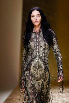 MFW Maria Carla Boscono walks the runway at the Roberto Cavalli MP Maria Carla Boscono walks the runway at the Roberto Cavalli fashion show during Milan s Fashion Week Womenswear Spring Summer 2026, on September 25, 2025 in Milan (Italy), Italy. Photo by Marco Piovanotto Abacapress.com  Copyright: xPiovanottoxMarco ABACAx