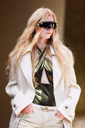 MFW Roberto Cavalli runway MP A model walks the runway at the Roberto Cavalli fashion show during Milan s Fashion Week Womenswear Spring Summer 2026, on September 25, 2025 in Milan (Italy), Italy. Photo by Marco Piovanotto Abacapress.com  Copyright: xPiovanottoxMarco ABACAx