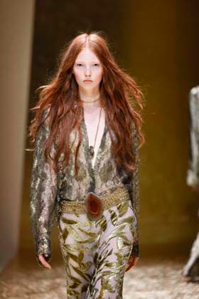MFW Roberto Cavalli runway MP A model walks the runway at the Roberto Cavalli fashion show during Milan s Fashion Week Womenswear Spring Summer 2026, on September 25, 2025 in Milan (Italy), Italy. Photo by Marco Piovanotto Abacapress.com  Copyright: xPiovanottoxMarco ABACAx
