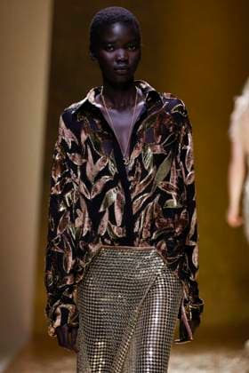 MFW Roberto Cavalli runway MP A model walks the runway at the Roberto Cavalli fashion show during Milan s Fashion Week Womenswear Spring Summer 2026, on September 25, 2025 in Milan (Italy), Italy. Photo by Marco Piovanotto Abacapress.com  Copyright: xPiovanottoxMarco ABACAx
