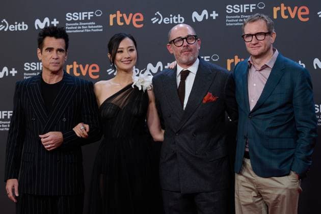 Ballad Of A Small Player - Photocall - 73rd San Sebastian International Film Festival In San Sebastian, Spain, on September 25, Colin Farrell, Fala Chen, Mikel Goodridge, and Edward Berger attend the Red Carpet Ballad of a Small Player during the 73rd San Sebastian Donostia International Film Festival. San sebastian Spain  Copyright: xCOOLMediax originalFilename: coolmedia-notitle221022_npAH0.jpg