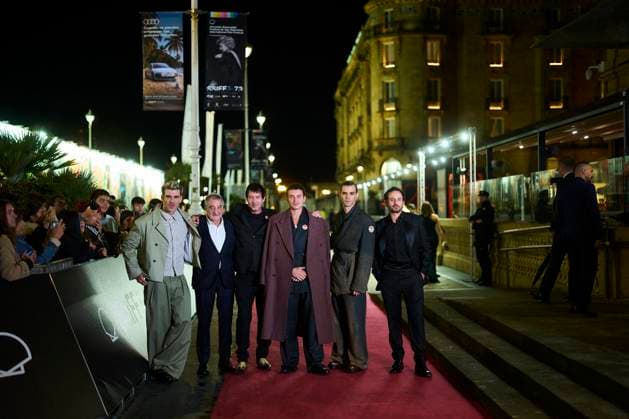 San Sebastian - La Tregua Screening Miguel Angel Vivas, Aron Piper, Fernando Valdivielso, Javier Pereira, Jose Pastor attended La tregua Red Carpet during 73rd San Sebastian International Film Festival at Victoria Eugenia Theatre on September 25, 2025 in Donostia San Sebastian, Spain Photo by ABACAPRESS.COM San Sebastian Euskadi Spain  Copyright: xABACAx