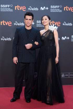San Sebastian - Ballad of a Small Player Screening Colin Farrell, Fala Chen attended Ballad of a Small Player Red Carpet during 73rd San Sebastian International Film Festival at Kursaal Theatre on September 25, 2025 in Donostia San Sebastian, Spain Photo by ABACAPRESS.COM San Sebastian Euskadi Spain  Copyright: xABACAx