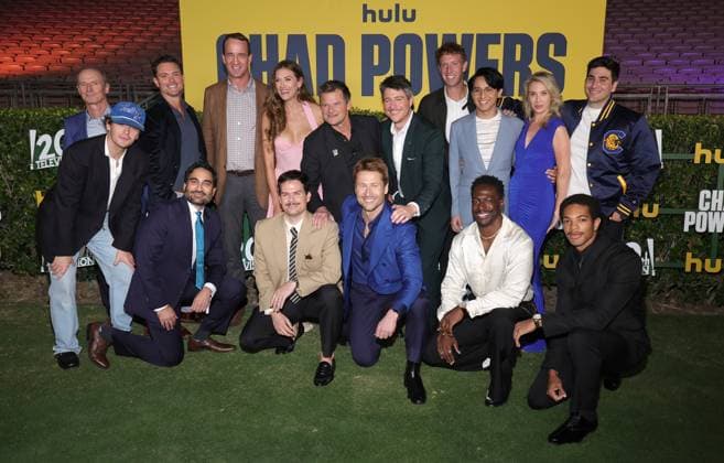 Los Angeles premiere of Hulu s Chad Powers at the Rose Bowl Stadium Featuring: Toby Huss, Colton Ryan, Clayne Crawford, Luvh Rakhe, Peyton Manning, Michael Waldron, Perry Mattfeld, Steve Zahn, Glen Powell, Adam Fasullo, Jamie Horowitz, Quentin Plair, Frankie A. Rodriguez, Wynn Everett, Xavier Mills, Ben Brown Where: Los Angeles, California, United States When: 25 Sep 2025 Credit: Faye s Vision Cover Images EDITORIAL USE ONLY. NOT FOR USE BY NEWSPAPERS BASED IN THE UK. Copyright: xx coverimg55125304