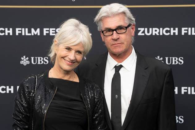 Sabina Schneebeli with husband Paul Kurath at the festival opening with the premiere of the feature film Splitsville at the 21 Zurich Film Festival 2025 in the Kongresssaal Zurich, 25 09 2025 Foto:xA.xRaemyx xFuturexImagex splittsville_5907