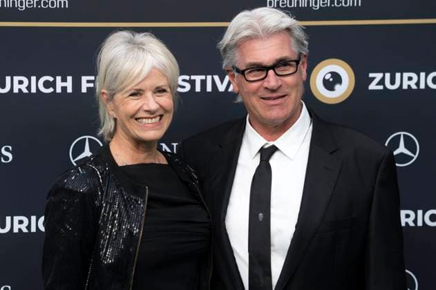 Sabina Schneebeli with husband Paul Kurath at the festival opening with the premiere of the feature film Splitsville at the 21 Zurich Film Festival 2025 in the Kongresssaal Zurich, 25 09 2025 Foto:xA.xRaemyx xFuturexImagex splittsville_5908