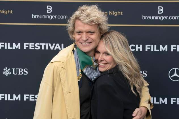 Dabu Bucher and Jenni Herren at the festival opening with the premiere of the feature film Splitsville at the 21 Zurich Film Festival 2025 in the Kongresssaal Zurich, 25 09 2025 Foto:xA.xRaemyx xFuturexImagex splittsville_5909