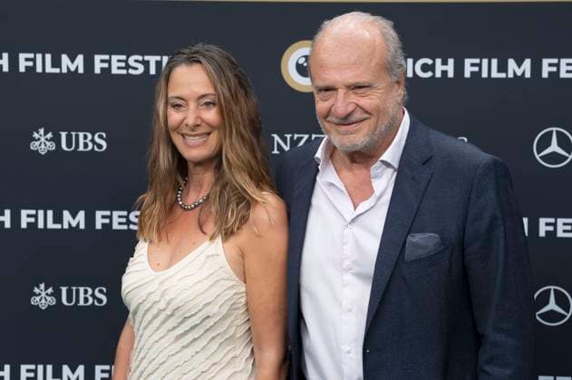 Manuela Gorini and Filippo Leutenegger at the festival opening with the premiere of the feature film Splitsville at the 21 Zurich Film Festival 2025 in the Kongresssaal Zurich, 25 09 2025 Foto:xA.xRaemyx xFuturexImagex splittsville_5930