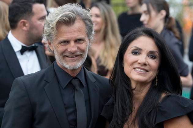 Alain Sutter with his wife Melanie Wey at the festival opening with the premiere of the feature film Splitsville at the 21 Zurich Film Festival 2025 in the Kongresssaal Zurich, 25 09 2025 Foto:xA.xRaemyx xFuturexImagex splittsville_5932