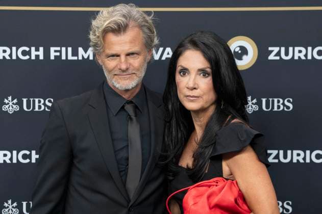 Alain Sutter with his wife Melanie Wey at the festival opening with the premiere of the feature film Splitsville at the 21 Zurich Film Festival 2025 in the Kongresssaal Zurich, 25 09 2025 Foto:xA.xRaemyx xFuturexImagex splittsville_5934