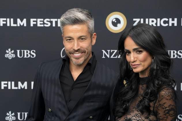 Max Loong and Sepideh Haftgoli at the festival opening with the premiere of the feature film Splitsville at the 21 Zurich Film Festival 2025 in the Kongresssaal Zurich, 25 09 2025 Foto:xA.xRaemyx xFuturexImagex splittsville_5939