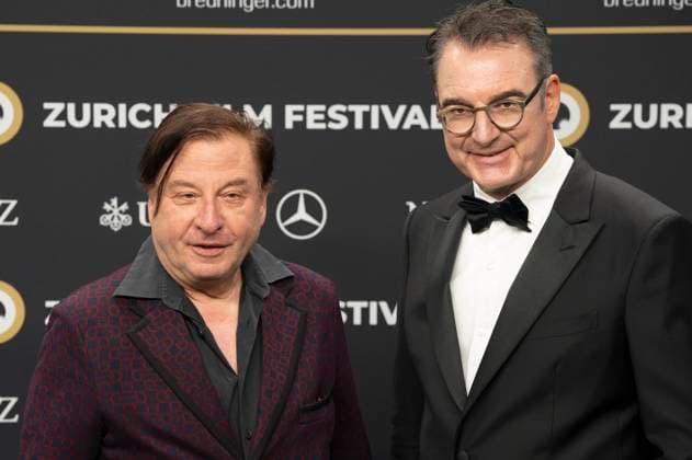 Beat Schlatter and Christian Jungen at the festival opening with the premiere of the feature film Splitsville at the 21 Zurich Film Festival 2025 in the Kongresssaal Zurich, 25 09 2025 Foto:xA.xRaemyx xFuturexImagex splittsville_5949