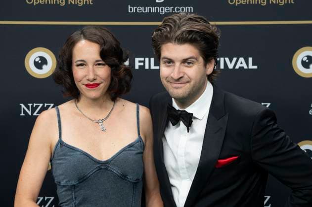 Natascha Beller and Patrick Karpiczenko at the festival opening with the premiere of the feature film Splitsville at the 21 Zurich Film Festival 2025 in the Kongresssaal Zurich, 25 09 2025 Foto:xA.xRaemyx xFuturexImagex splittsville_5960