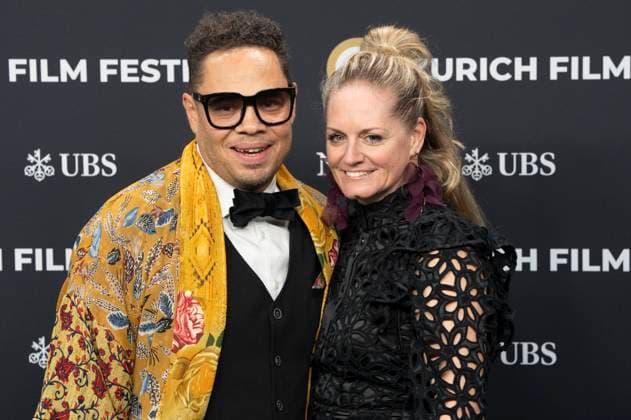 Marc Sway with wife Severine Sway at the festival opening with the premiere of the feature film Splitsville at the 21 Zurich Film Festival 2025 in the Kongresssaal Zurich, 25 09 2025 Foto:xA.xRaemyx xFuturexImagex splittsville_5961