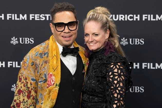 Marc Sway with wife Severine Sway at the festival opening with the premiere of the feature film Splitsville at the 21 Zurich Film Festival 2025 in the Kongresssaal Zurich, 25 09 2025 Foto:xA.xRaemyx xFuturexImagex splittsville_5962