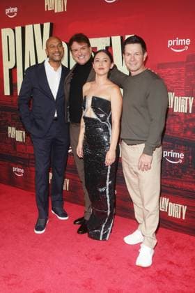 PLAY DIRTY World Premiere PLAY DIRTY World Premiere held at SVA Theater Featuring: Keegan-Michael Key, Shane Black, Rosa Salazar, Mark Wahlberg Where: New York, New York, United States When: 25 Sep 2025 Credit: Udo Salters WENN New York New York United States Copyright: xUdoxSalters WENNx wenn40670707 DS7x wenn40670707