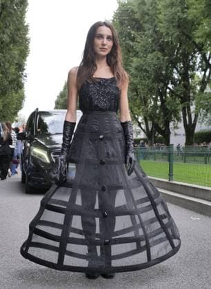 Milan, Milan Women s Fashion Week Spring Summer 2026 - Women s Fashion, Spring Summer 2026 guests with eccentric outfits among the various catwalks of the Fashion Week In the photo: Mary Leest at the Emporio Armani fashion show  Copyright: xLucaxPontix xipa-agency.netx xLucaPonti IpaAgencyx IPA_Agency_IPA65762752