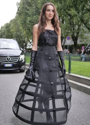 Milan, Milan Women s Fashion Week Spring Summer 2026 - Women s Fashion, Spring Summer 2026 guests with eccentric outfits among the various catwalks of the Fashion Week In the photo: Mary Leest at the Emporio Armani fashion show  Copyright: xLucaxPontix xipa-agency.netx xLucaPonti IpaAgencyx IPA_Agency_IPA65762815
