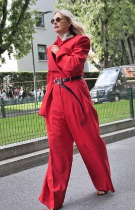 Milan, Milan Women s Fashion Week Spring Summer 2026 - Women s Fashion, Spring Summer 2026 guests with eccentric outfits among the various catwalks of Fashion Week  Copyright: xLucaxPontix xipa-agency.netx xLucaPonti IpaAgencyx IPA_Agency_IPA65762923