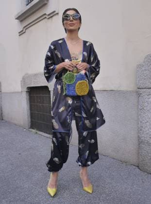 Milan, Milan Women s Fashion Week Spring Summer 2026 - Women s Fashion, Spring Summer 2026 guests with eccentric outfits among the various catwalks of Fashion Week  Copyright: xLucaxPontix xipa-agency.netx xLucaPonti IpaAgencyx IPA_Agency_IPA65763255