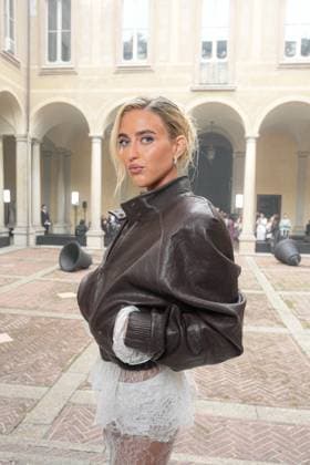 Milan, Milan Women s Fashion Week Spring Summer 2026 - Women s Fashion, Spring Summer 2026 - Blumarine fashion show - arrivals in the photo: Emily Sinley  Copyright: xRiccardoxGIordanox xipa-agency.netx xRiccardoxGiordano IPAx IPA_Agency_IPA65769174