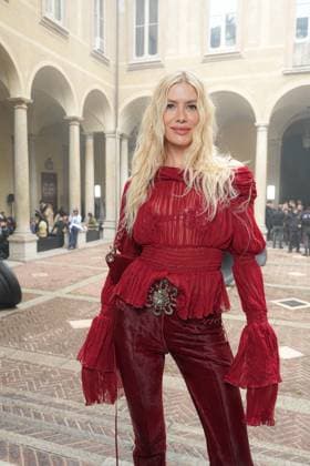 Milan, Milan Women s Fashion Week Spring Summer 2026 - Women s Fashion, Spring Summer 2026 - Blumarine fashion show - arrivals in the photo: Lena Perminova  Copyright: xRiccardoxGIordanox xipa-agency.netx xRiccardoxGiordano IPAx IPA_Agency_IPA65769193