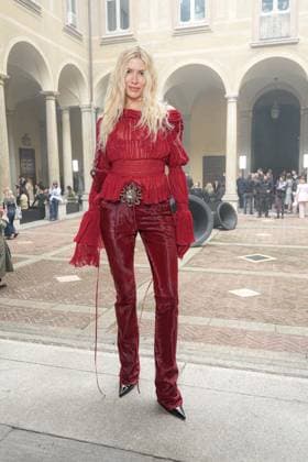Milan, Milan Women s Fashion Week Spring Summer 2026 - Women s Fashion, Spring Summer 2026 - Blumarine fashion show - arrivals in the photo: Lena Perminova  Copyright: xRiccardoxGIordanox xipa-agency.netx xRiccardoxGiordano IPAx IPA_Agency_IPA65769191