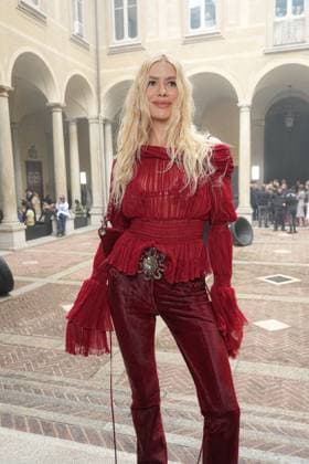 Milan, Milan Women s Fashion Week Spring Summer 2026 - Women s Fashion, Spring Summer 2026 - Blumarine fashion show - arrivals in the photo: Lena Perminova  Copyright: xRiccardoxGIordanox xipa-agency.netx xRiccardoxGiordano IPAx IPA_Agency_IPA65769192