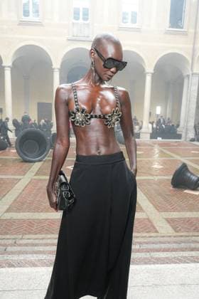 Milan, Milan Women s Fashion Week Spring Summer 2026 - Women s Fashion, Spring Summer 2026 - Blumarine fashion show - arrivals in the photo: Adot Gak  Copyright: xRiccardoxGIordanox xipa-agency.netx xRiccardoxGiordano IPAx IPA_Agency_IPA65769245