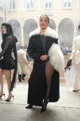 Milan, Milan Women s Fashion Week Spring Summer 2026 - Women s Fashion, Spring Summer 2026. - Blumarine fashion show - arrivals in the photo: Guest  Copyright: xRiccardoxGIordanox xipa-agency.netx xRiccardoxGiordano IPAx IPA_Agency_IPA65769262