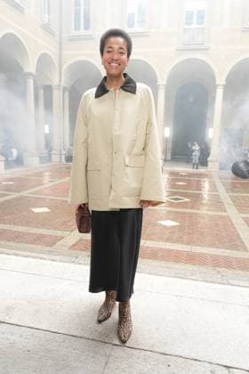 Milan, Milan Women s Fashion Week Spring Summer 2026 - Women s Fashion, Spring Summer 2026 - Blumarine fashion show - arrivals in the photo: Tamu McPherson  Copyright: xRiccardoxGIordanox xipa-agency.netx xRiccardoxGiordano IPAx IPA_Agency_IPA65769295