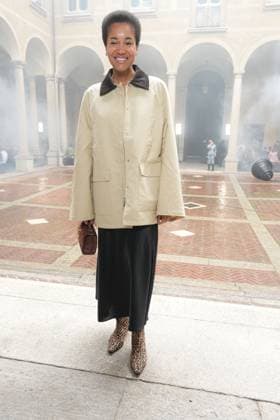 Milan, Milan Women s Fashion Week Spring Summer 2026 - Women s Fashion, Spring Summer 2026 - Blumarine fashion show - arrivals in the photo: Tamu McPherson  Copyright: xRiccardoxGIordanox xipa-agency.netx xRiccardoxGiordano IPAx IPA_Agency_IPA65769300