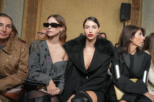 Milan, Milan Women s Fashion Week Spring Summer 2026 - Women s Fashion, Spring Summer 2026. - Blumarine fashion show - arrivals in the photo: Guest  Copyright: xRiccardoxGIordanox xipa-agency.netx xRiccardoxGiordano IPAx IPA_Agency_IPA65769451