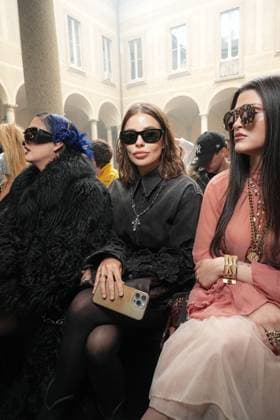 Milan, Milan Women s Fashion Week Spring Summer 2026 - Women s Fashion, Spring Summer 2026. - Blumarine fashion show - arrivals in the photo: Guest  Copyright: xRiccardoxGIordanox xipa-agency.netx xRiccardoxGiordano IPAx IPA_Agency_IPA65769412