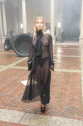 Milan, Milan Women s Fashion Week Spring Summer 2026 - Women s Fashion, Spring Summer 2026 - Blumarine fashion show - arrivals in the photo: Alla Bruletova  Copyright: xRiccardoxGIordanox xipa-agency.netx xRiccardoxGiordano IPAx IPA_Agency_IPA65769326