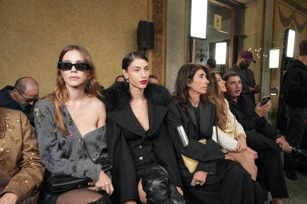 Milan, Milan Women s Fashion Week Spring Summer 2026 - Women s Fashion, Spring Summer 2026. - Blumarine fashion show - arrivals in the photo: Guest  Copyright: xRiccardoxGIordanox xipa-agency.netx xRiccardoxGiordano IPAx IPA_Agency_IPA65769442