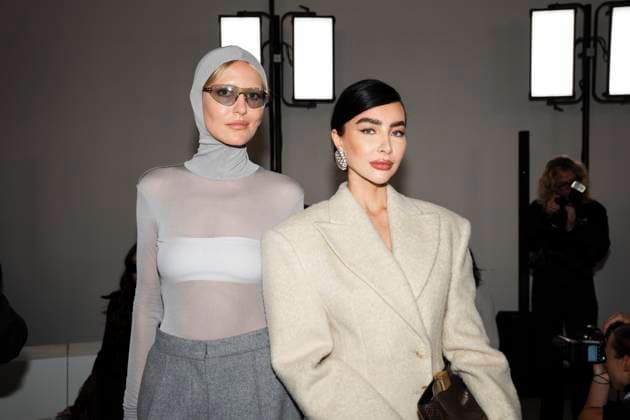 Milan Fashion Week - Women S S 2026 Sportmax Fashion Show Front Row Milan, Italy guest;Izi Angus Milan Fashion Week - Women S S 2026 Sportmax Fashion Show Front Row Milan, Italy 26th September 2025  Copyright: xCristianxIncarbonax