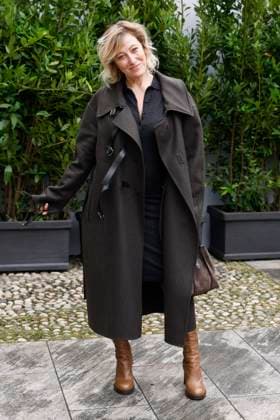 MFW Tod’s front row MP Valeria Bruni Tedeschi arrives at the Tod s fashion show during Milan s Fashion Week Womenswear Spring Summer 2026, on September 26, 2025 in Milan (Italy), Italy. Photo by Marco Piovanotto Abacapress.com  Copyright: xPiovanottoxMarco ABACAx
