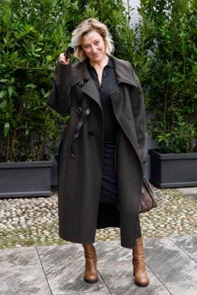 MFW Tod’s front row MP Valeria Bruni Tedeschi arrives at the Tod s fashion show during Milan s Fashion Week Womenswear Spring Summer 2026, on September 26, 2025 in Milan (Italy), Italy. Photo by Marco Piovanotto Abacapress.com  Copyright: xPiovanottoxMarco ABACAx