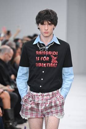 Milan, Italy: Milan, Milan Women s Fashion Week Spring Summer 2026 - Women s Fashion, Spring Summer 2026. - Marco Rambaldi fashion show - catwalk - photo: model Milan Italy  - ZUMAp169 20250926_zea_p169_341 Copyright: xSimonaxChiocciax