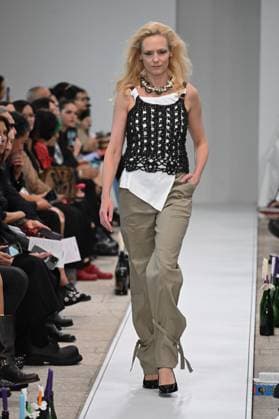 Milan, Italy: Milan, Milan Women s Fashion Week Spring Summer 2026 - Women s Fashion, Spring Summer 2026. - Marco Rambaldi fashion show - catwalk - photo: model Milan Italy  - ZUMAp169 20250926_zea_p169_345 Copyright: xSimonaxChiocciax