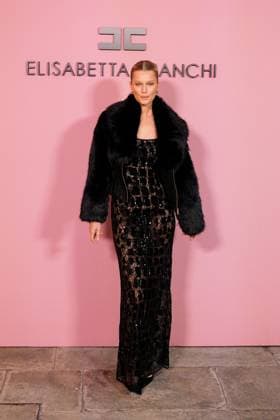 Milan, Milan Women s Fashion Week Spring Summer 2026 - Women s Fashion, Spring Summer 2026 - Elisabetta Franchi fashion show - arrivals in the photo: Toni Garrn  Copyright: xRiccardoxGiordanox xipa-agency.netx xRiccardoxGiordanox IPA_Agency_IPA65780517