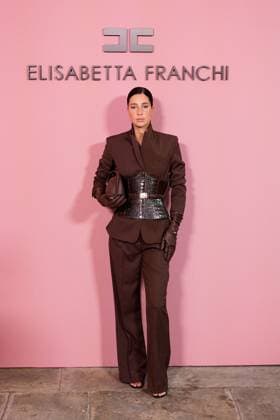 Milan, Milan Women s Fashion Week Spring Summer 2026 - Women s Fashion, Spring Summer 2026 - Elisabetta Franchi fashion show - arrivals in the photo: Francesca Busi  Copyright: xRiccardoxGiordanox xipa-agency.netx xRiccardoxGiordanox IPA_Agency_IPA65780537