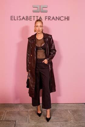 Milan, Milan Women s Fashion Week Spring Summer 2026 - Women s Fashion, Spring Summer 2026 - Elisabetta Franchi fashion show - arrivals in the photo: Katherine Evangelinou  Copyright: xRiccardoxGiordanox xipa-agency.netx xRiccardoxGiordanox IPA_Agency_IPA65780909