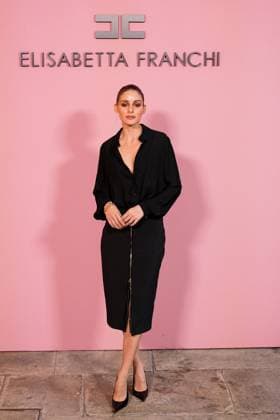 Milan, Italy, Italy: Milan, Milan Women s Fashion Week Spring Summer 2026 - Women s Fashion, Spring Summer 2026 - Elisabetta Franchi fashion show - arrivals in the photo: Olivia Palermo Milan Italy  - ZUMAp169 20250926_zea_p169_363 Copyright: xRiccardoxGiordanox