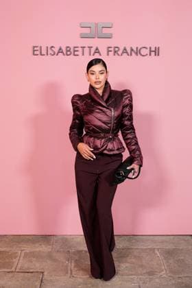 Milan, Italy, Italy: Milan, Milan Women s Fashion Week Spring Summer 2026 - Women s Fashion, Spring Summer 2026 - Elisabetta Franchi fashion show - arrivals in the photo: guest Milan Italy  - ZUMAp169 20250926_zea_p169_428 Copyright: xRiccardoxGiordanox