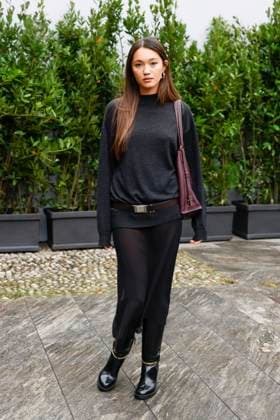 MFW Tod’s front row MP Lily Chee arrives at the Tod s fashion show during Milan s Fashion Week Womenswear Spring Summer 2026, on September 26, 2025 in Milan (Italy), Italy. Photo by Marco Piovanotto Abacapress.com  Copyright: xPiovanottoxMarco ABACAx