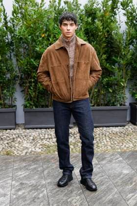 MFW Tod’s front row MP A guest arrives at the Tod s fashion show during Milan s Fashion Week Womenswear Spring Summer 2026, on September 26, 2025 in Milan (Italy), Italy. Photo by Marco Piovanotto Abacapress.com  Copyright: xPiovanottoxMarco ABACAx